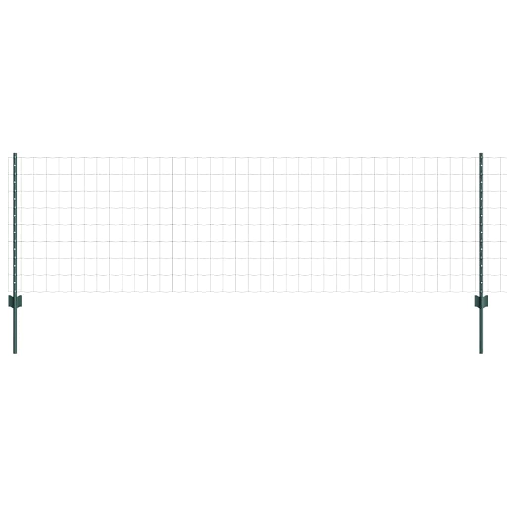 Euro gjerdet med stolpe 25 x 0,8 m PVC-belagt stål Grønn Mesh