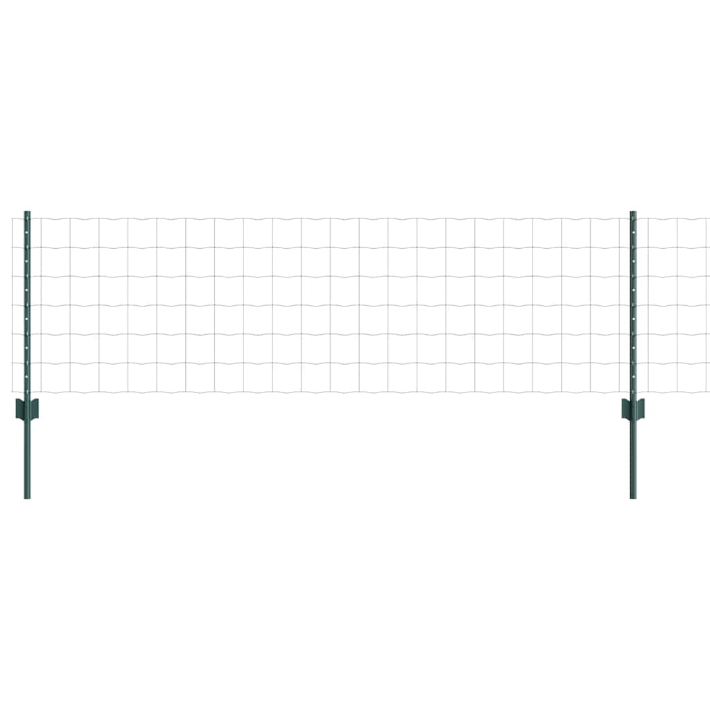 Euro gjerdet med stolpe 25 x 0,6 m PVC-belagt stål Grønn Mesh