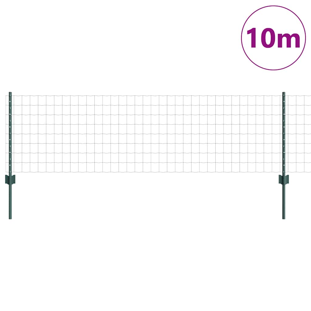 Euro gjerdet med stolpe 10 x 0,6 m PVC-belagt stål Grønn Mesh