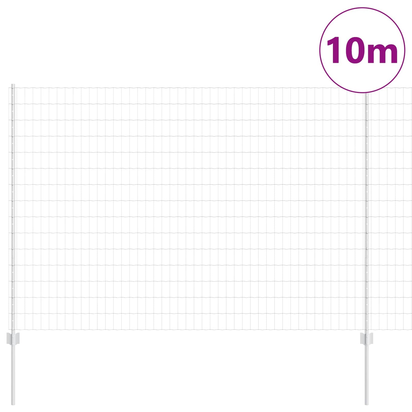 Gjerde med stolpe sølv