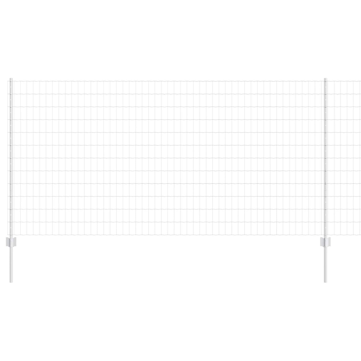 Euro gjerdet med stolpe 25 x 1,2 m Galvanisert stål Sølv Mesh