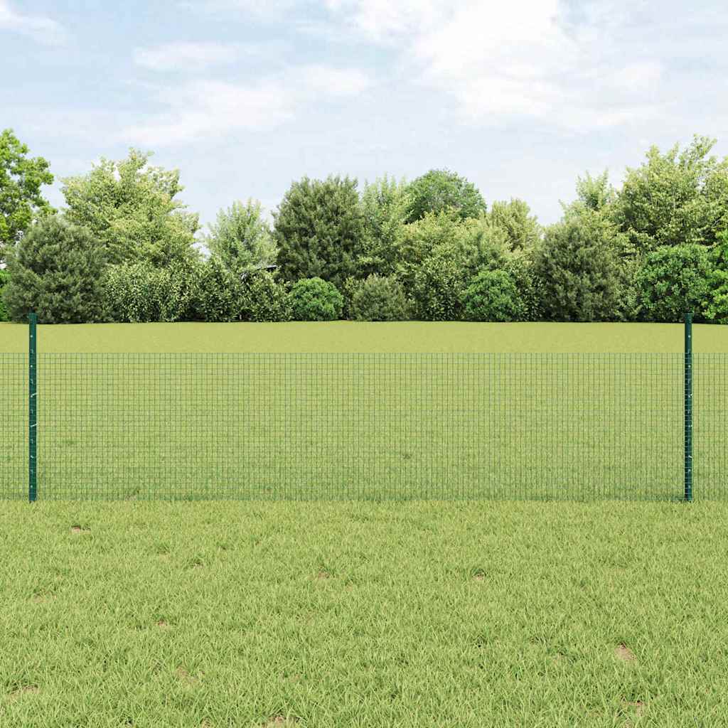 Sveiset trådgjerde med stolper 10 x 0,5 m Galvanisert stål Mesh