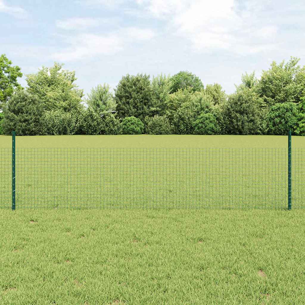 Sveiset trådgjerde med stolper 100 x 0,5 m PVC-belagt stål Mesh