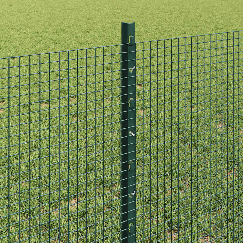 Sveiset trådgjerde med stolper 100 x 0,6 m PVC-belagt stål Mesh
