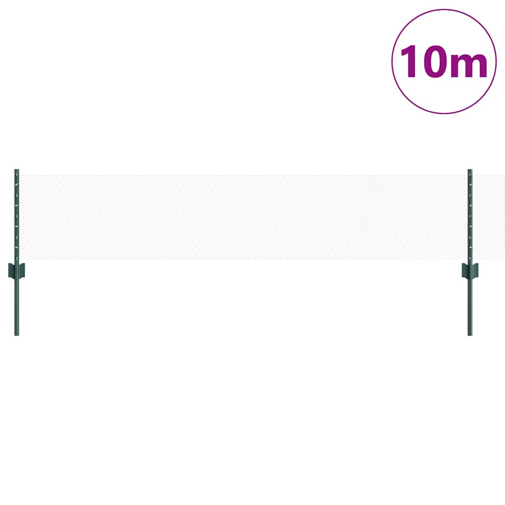 Sveist trådgjerde 10 x 0,4 m PVC-belagt stål Grønn Mesh