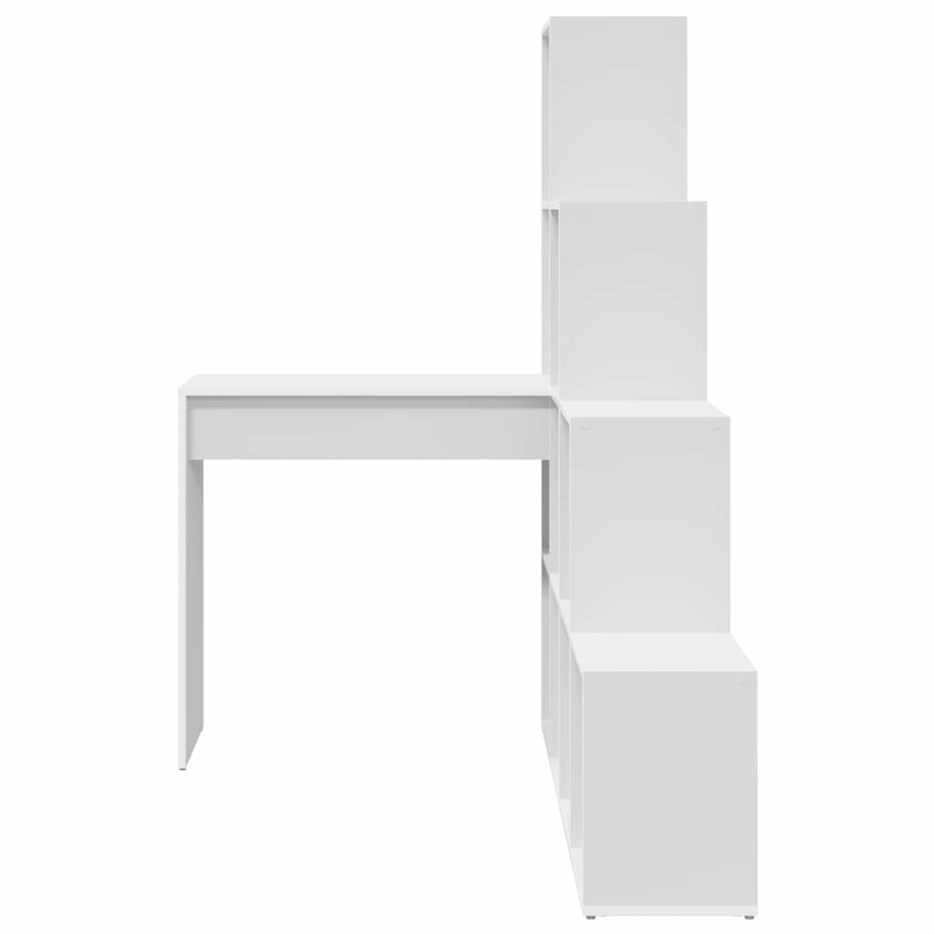 Hjørneskrivebord Hvit 101,5 x 149,5 x 149,5 cm Konstruert tre