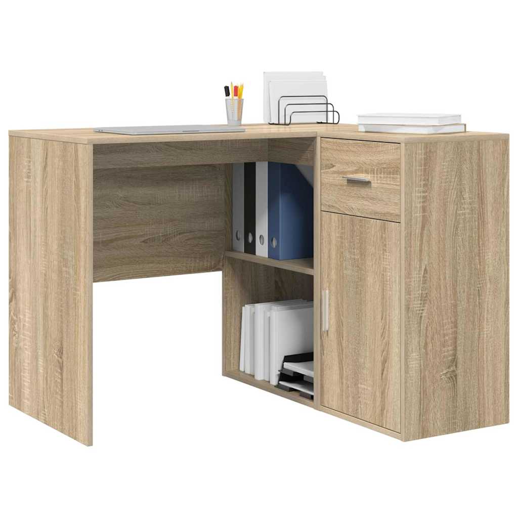 Hjørneskrivebord med skuff Sonoma eik 102 x 88 x 75 cm