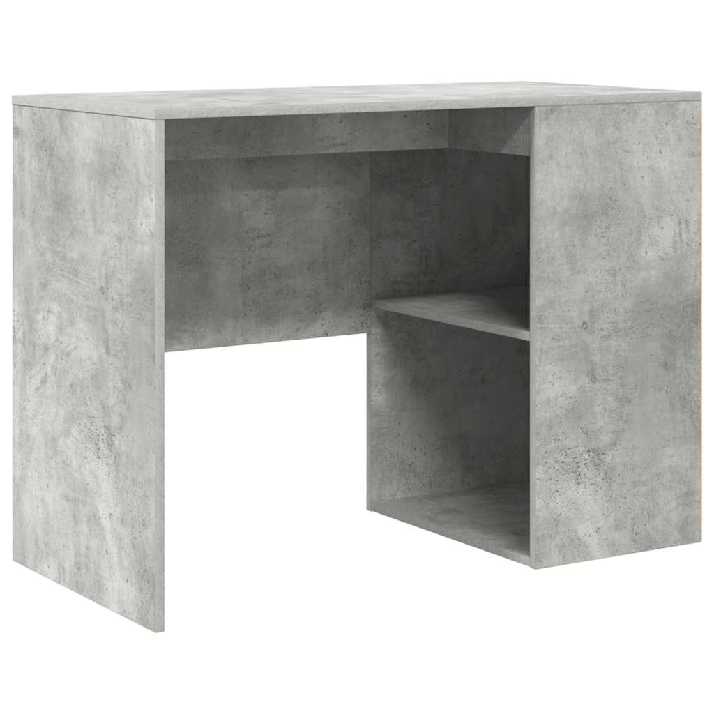 Hjørneskrivebord med skuff Betonggrå 102 x 88 x 75 cm