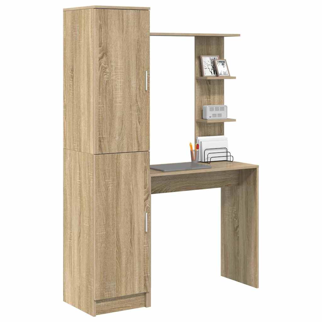 Skrivebord 2 pcs Sonoma eik