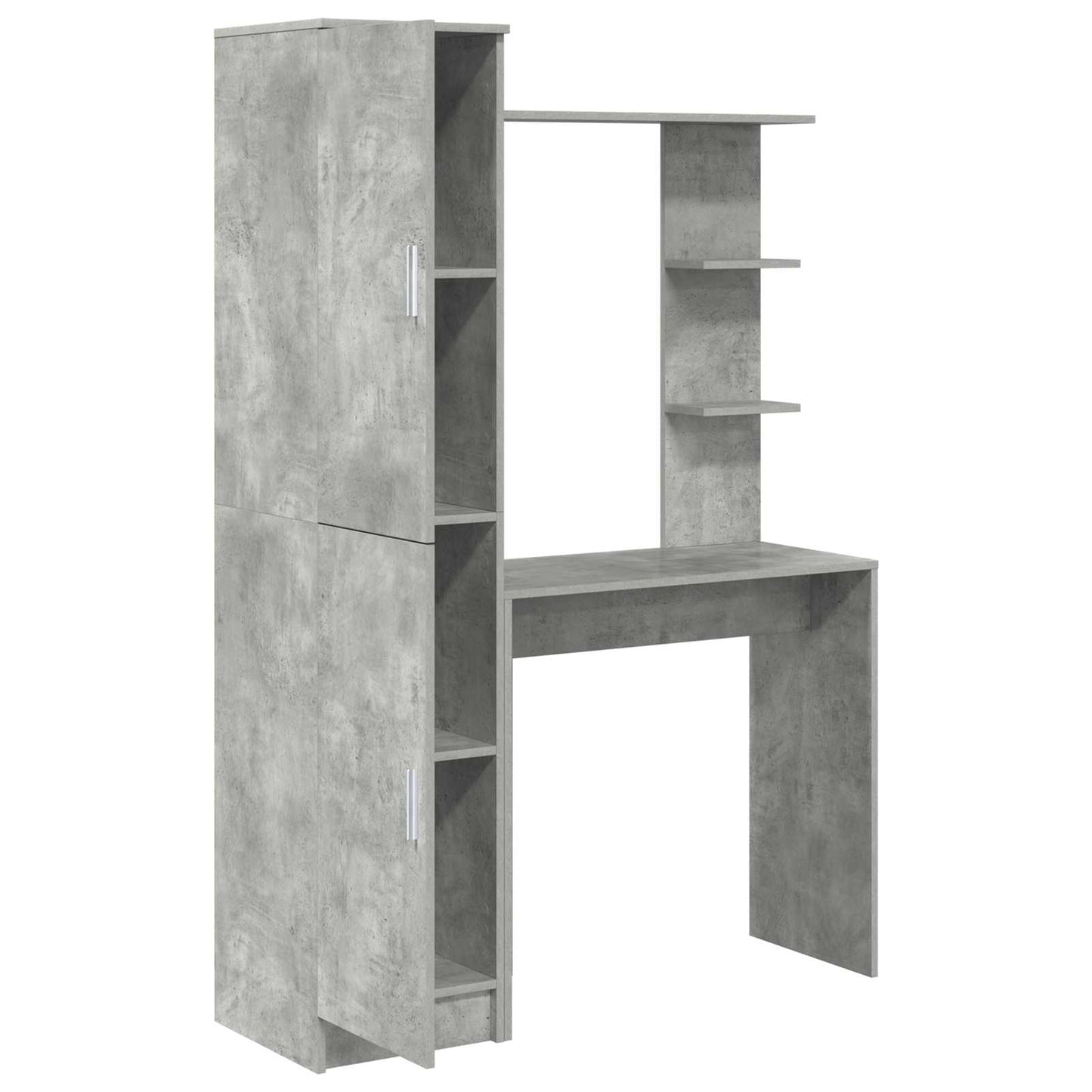 Skrivebord 2 pcs Betonggrå vidaXL