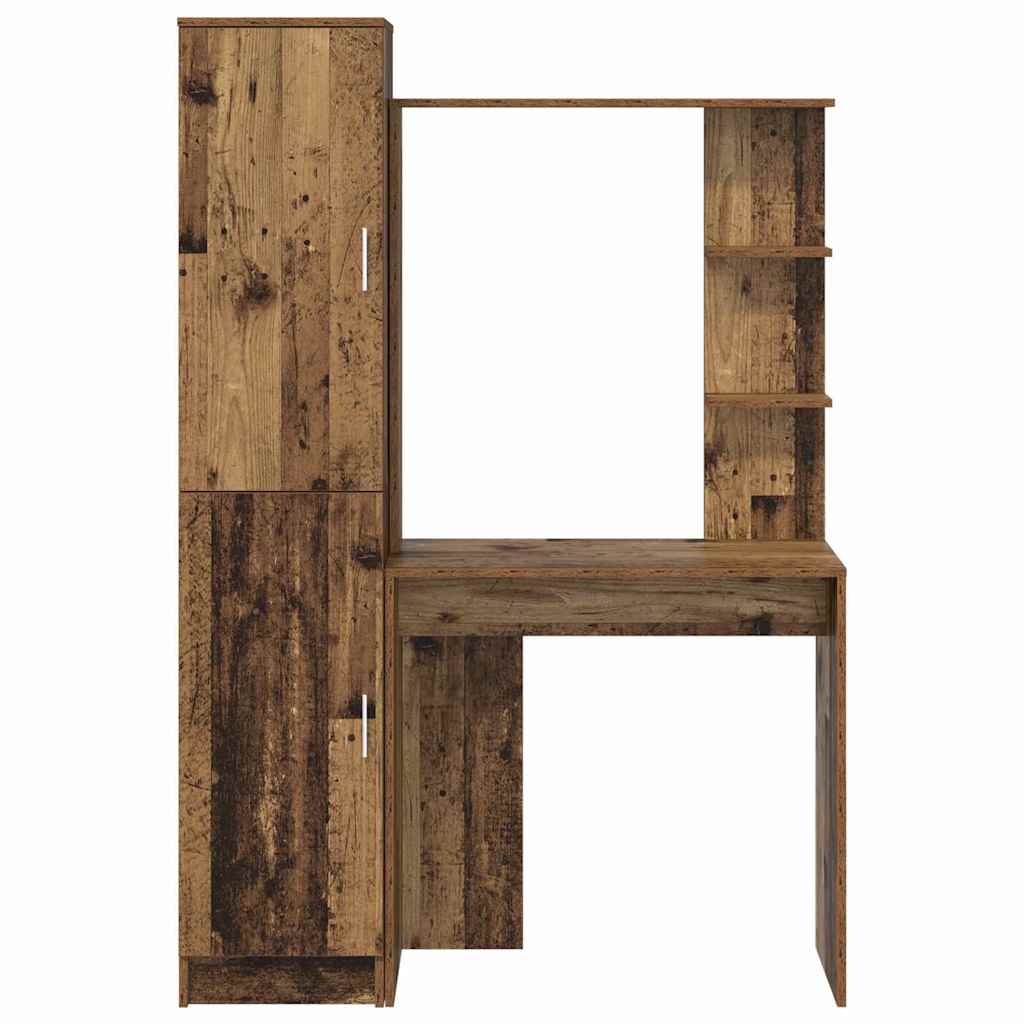 Skrivebord 2 pcs Gammelt tre