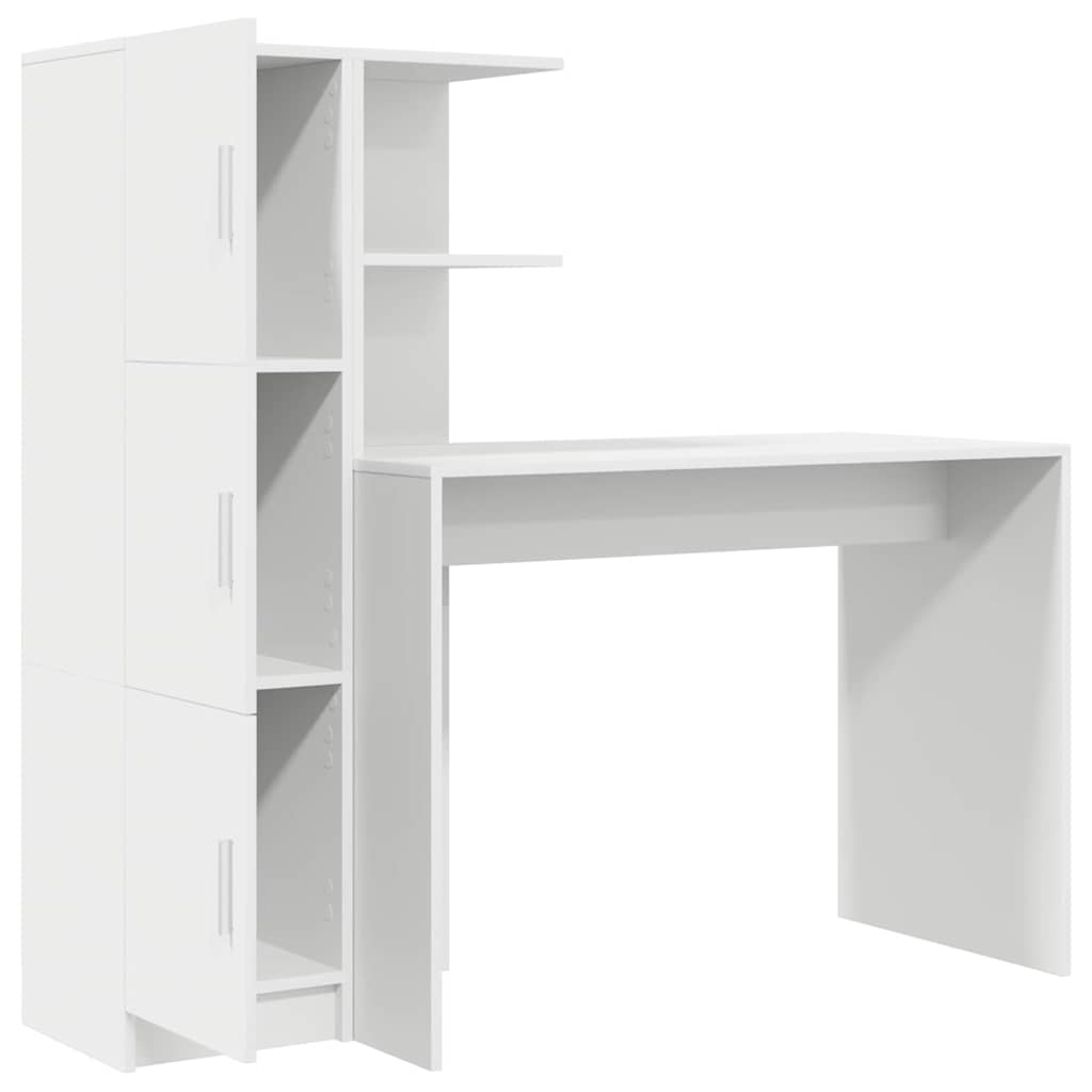 Skrivebord 2 pcs Hvit