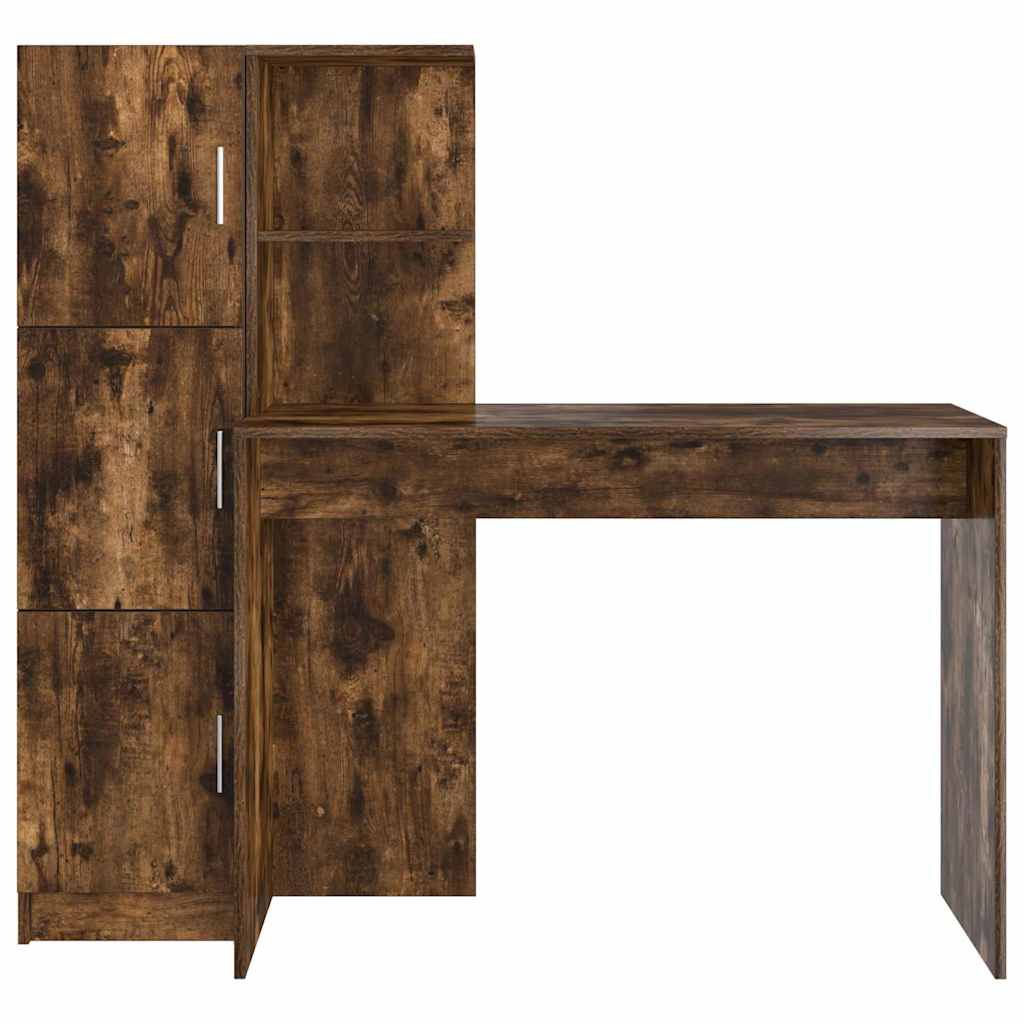Skrivebord 2 pcs Røkt eik