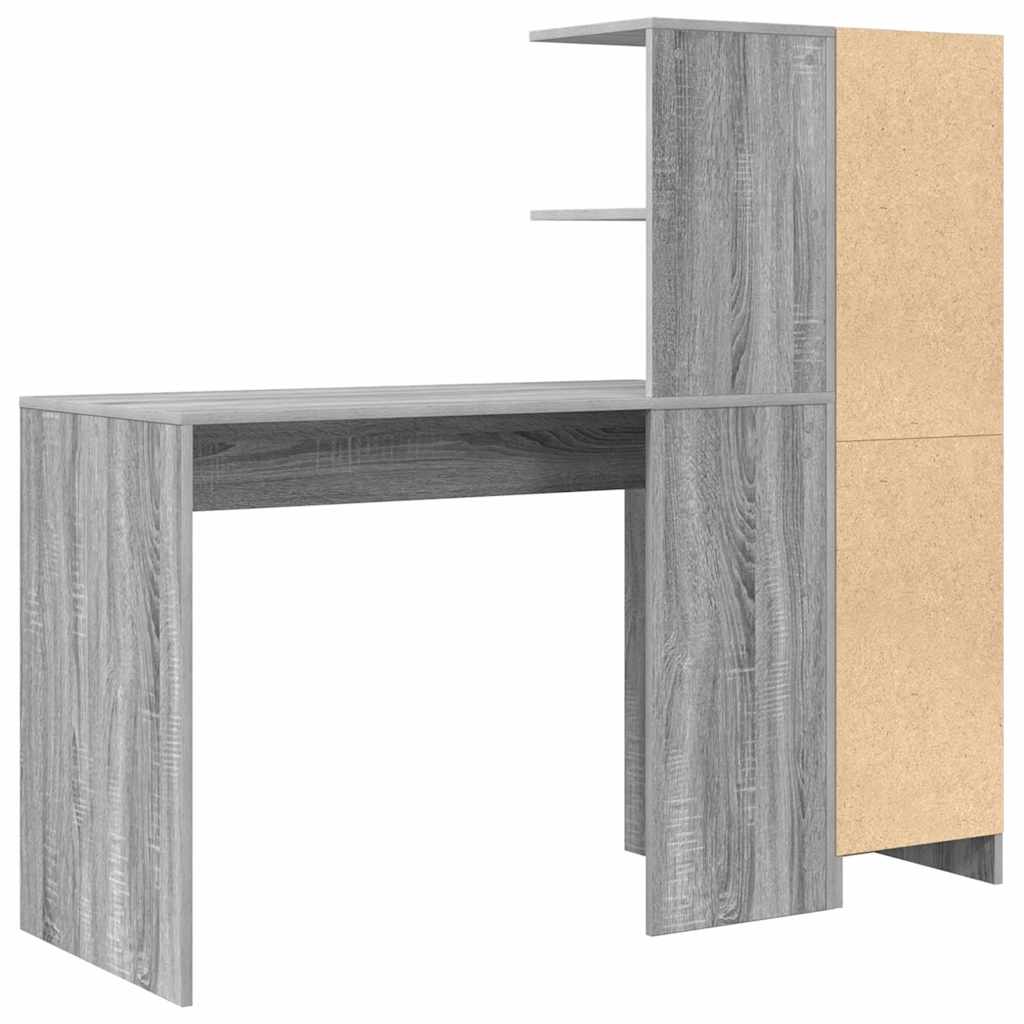 Skrivebord 2 pcs Grå Sonoma