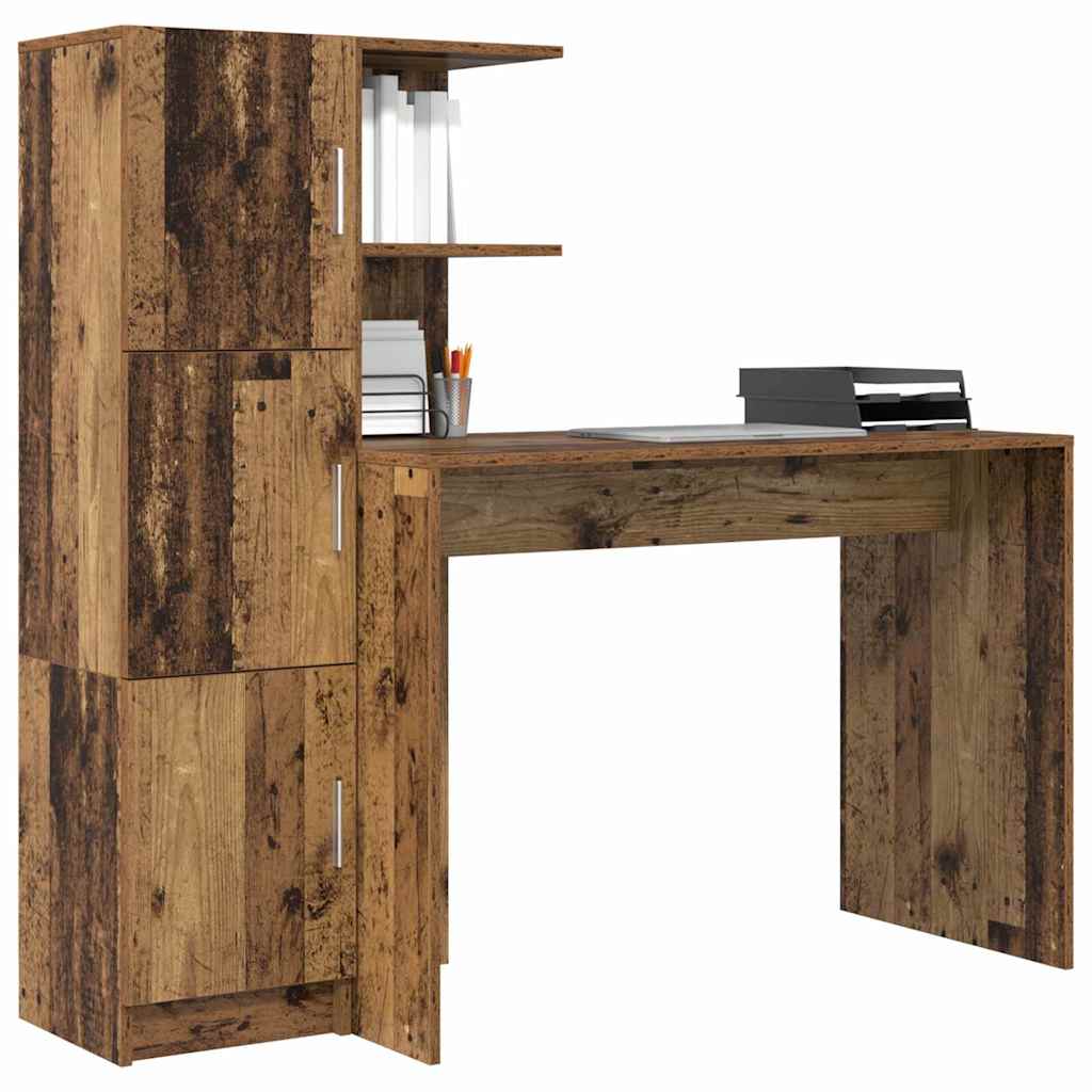 Skrivebord 2 pcs Gammelt tre