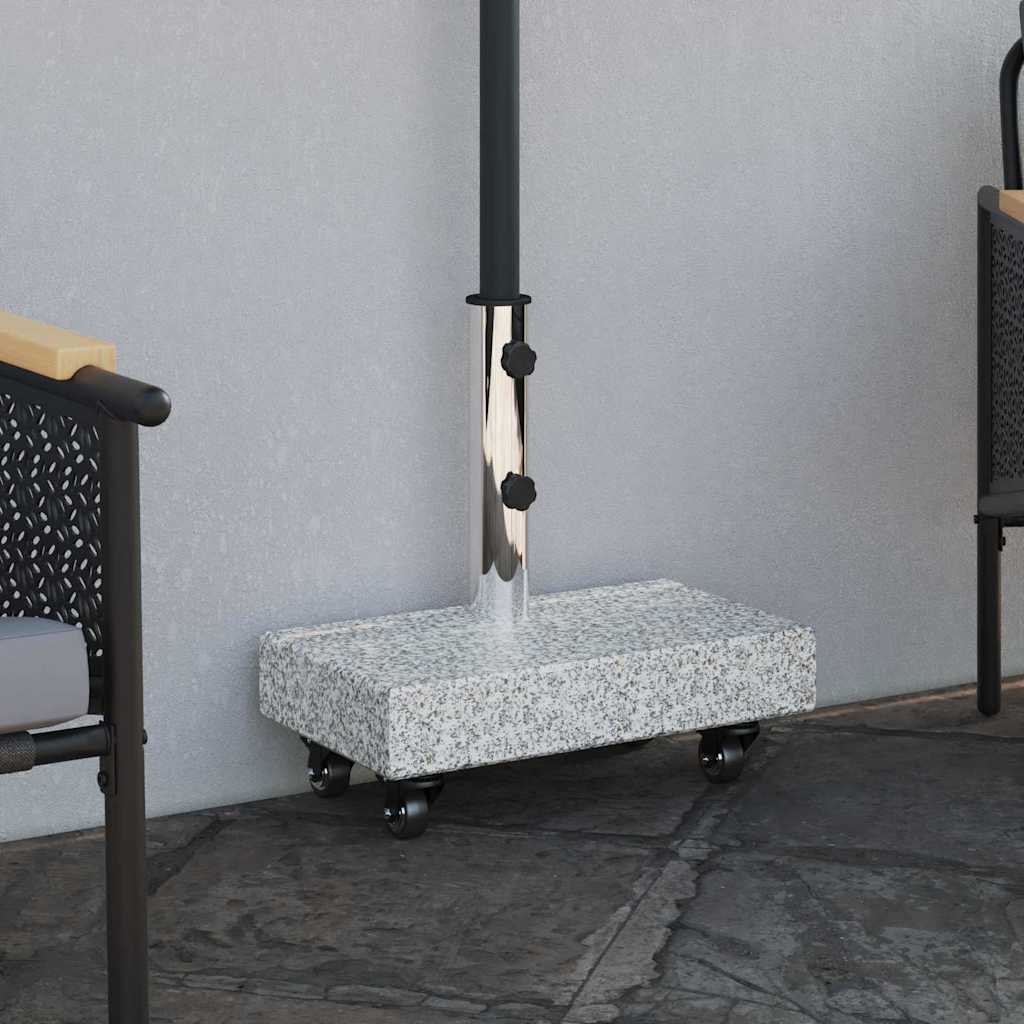 Parasollfot Grå 45 x 25 x 45 cm Granitt vidaXL