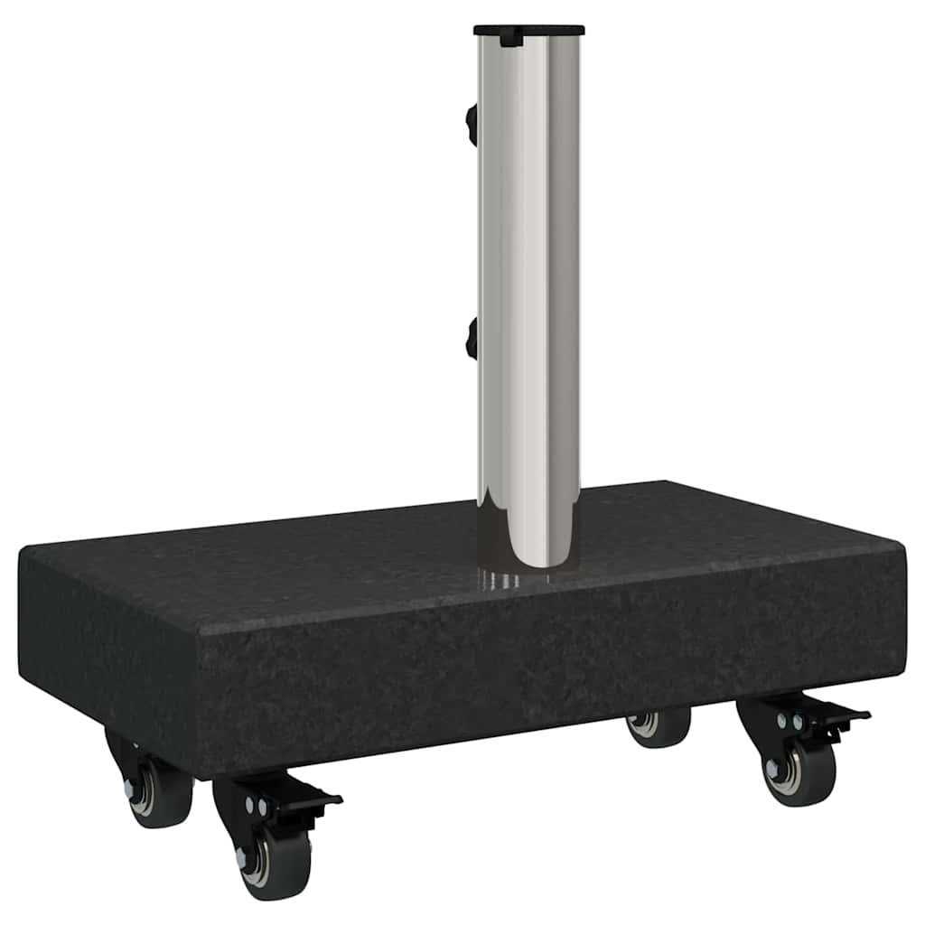 Parasollfot Svart 45 x 25 x 45 cm Granitt