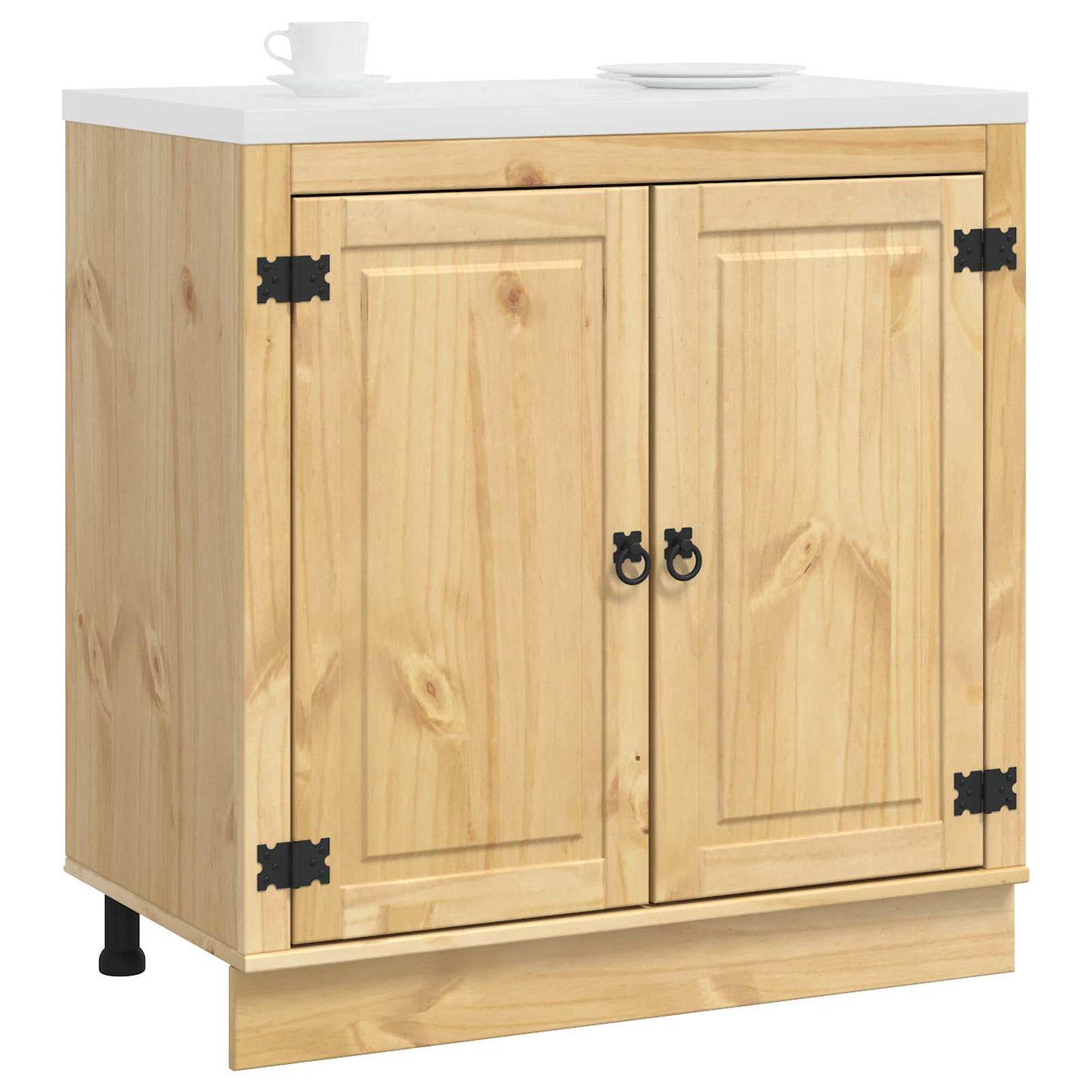 Kabinett SKI HonningBrun 80 x 46 x 81,5 cm Massiv furu