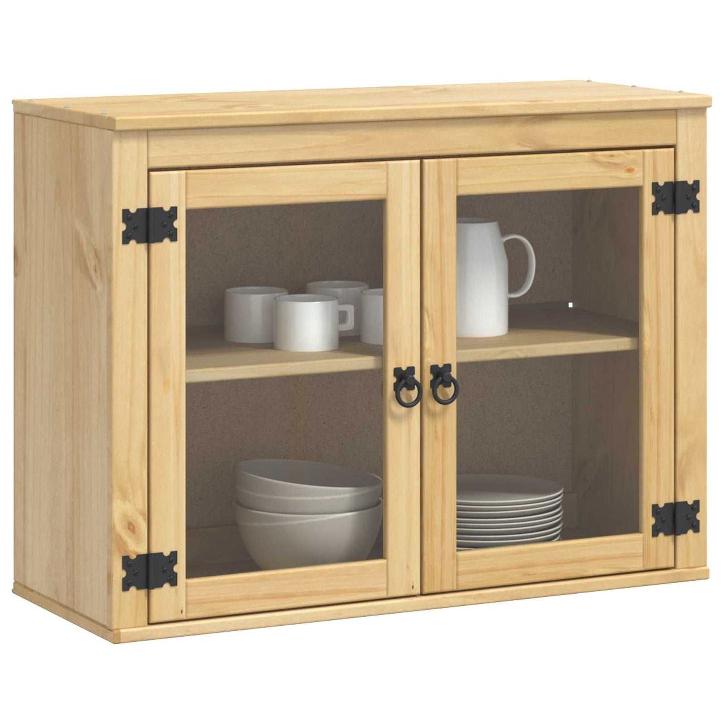 Kabinett SKI HonningBrun 80 x 32 x 60 cm Massiv furu