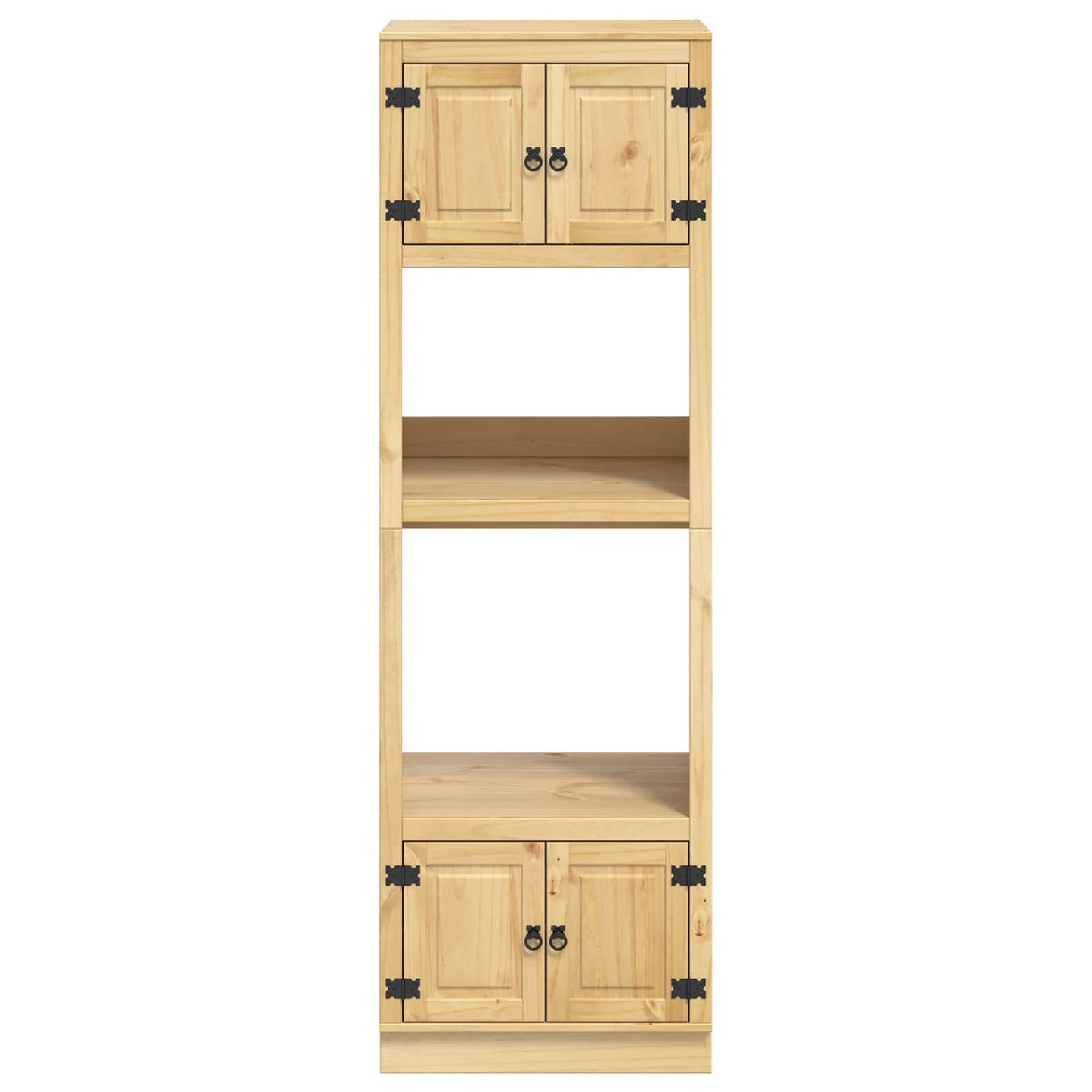 Kabinett SKI HonningBrun 66 x 58 x 207 cm Massiv furu