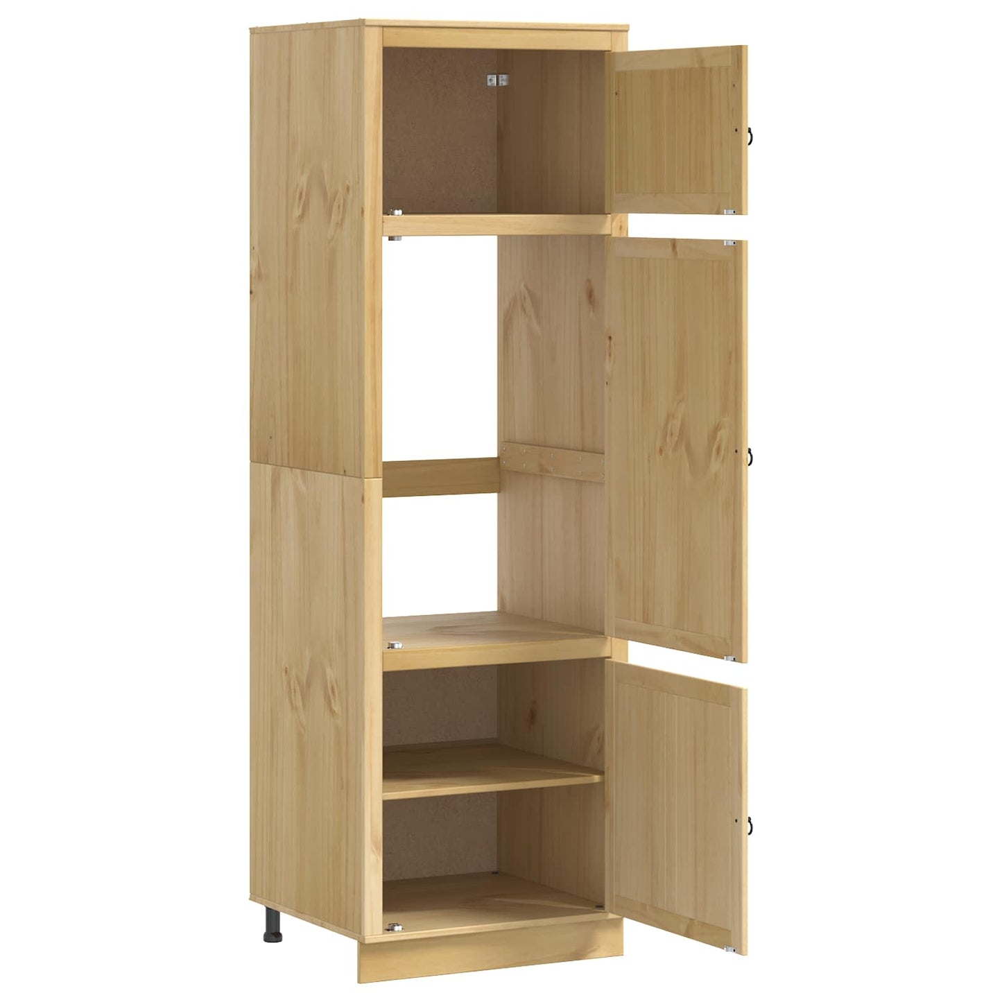 Kabinett SKI HonningBrun 66 x 58 x 207 cm Massiv furu