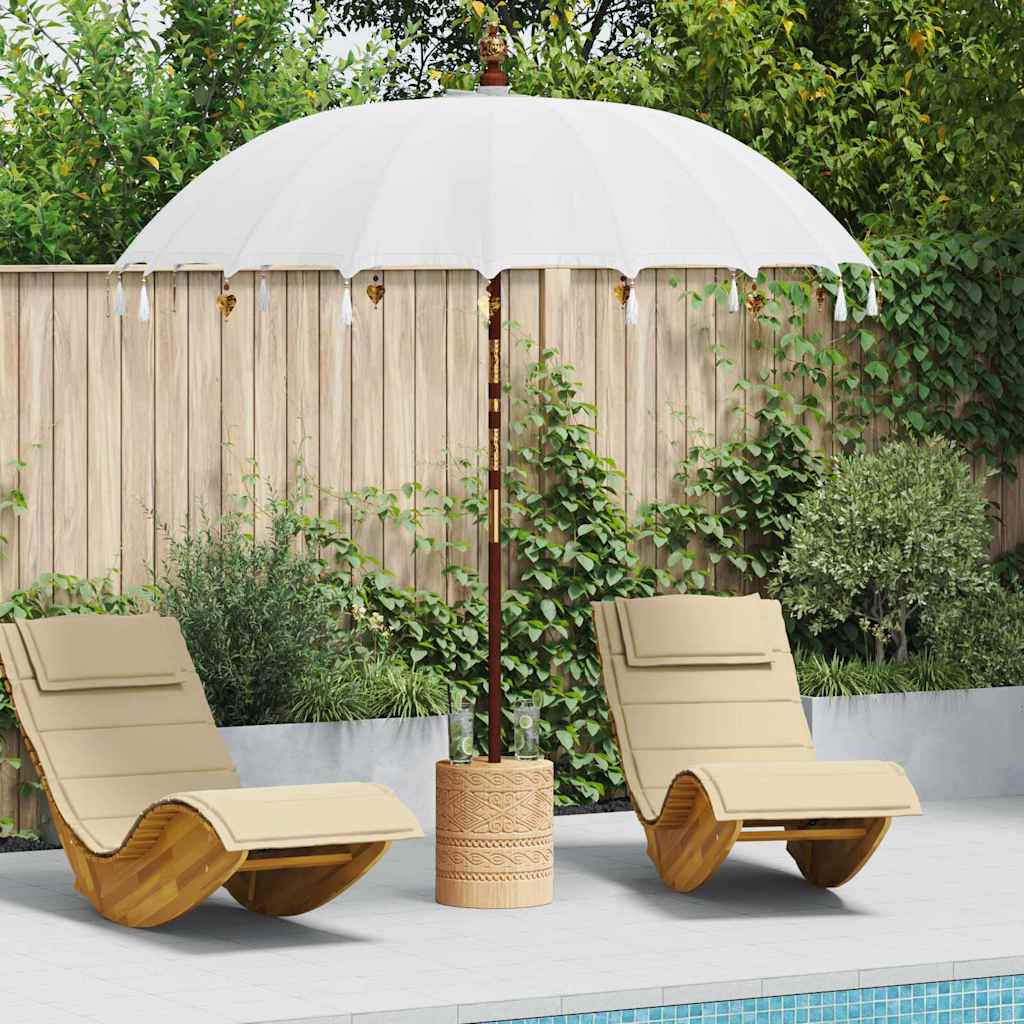 Balinesisk Parasol Krem 220 x 220 x 260 cm