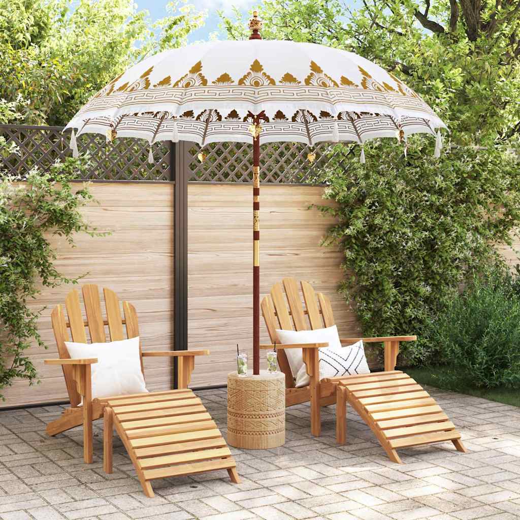 Balinesisk Parasol Krem 215 x 215 x 260 cm