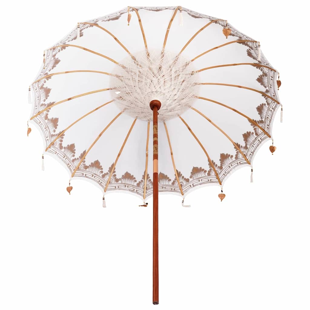 Balinesisk Parasol Krem 215 x 215 x 260 cm