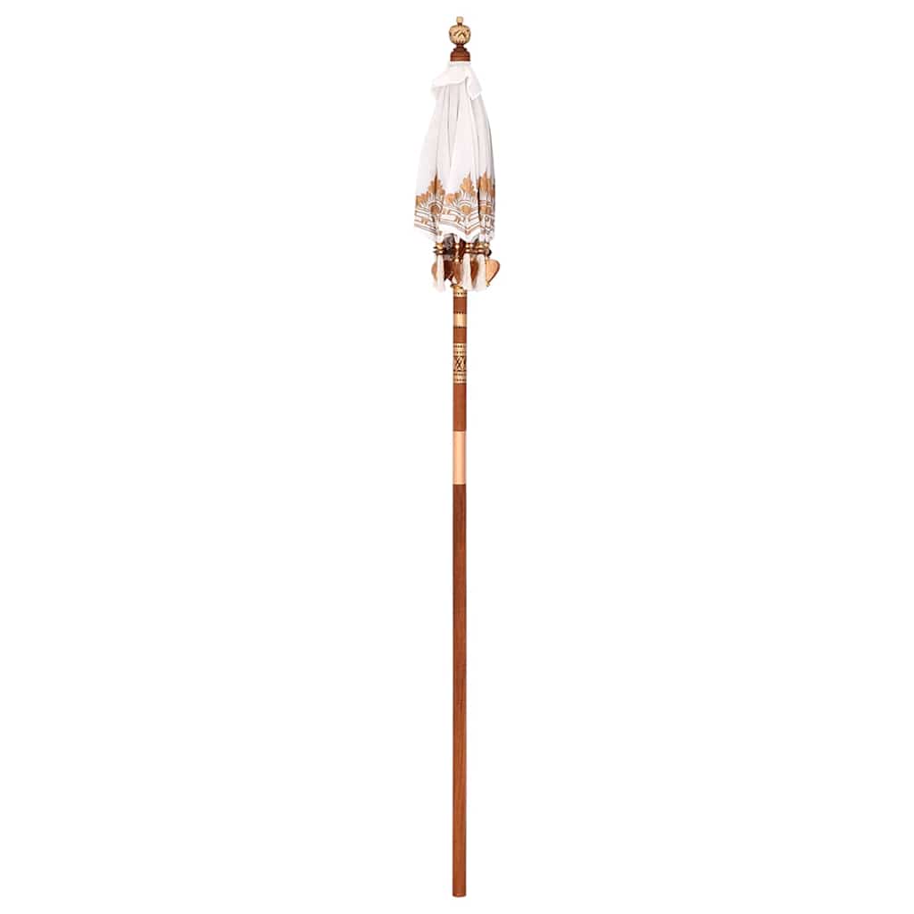 Balinesisk Parasol Krem 125 x 125 x 260 cm