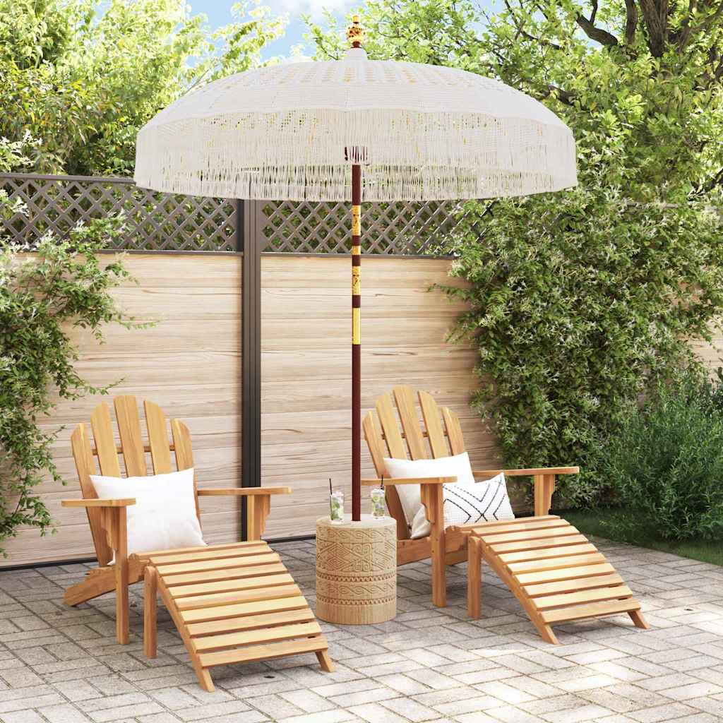 Makrame Parasol Krem 190 x 190 x 260 cm