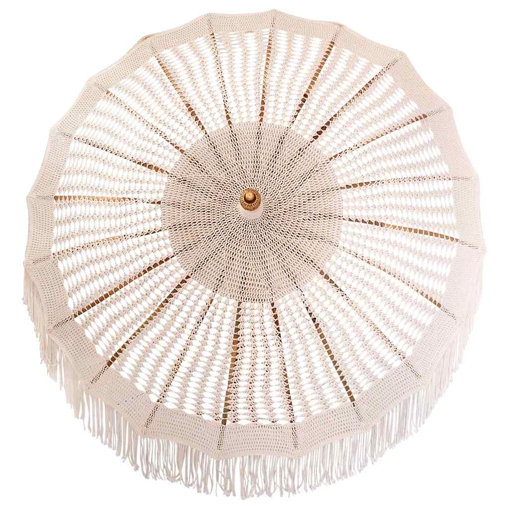 Makrame Parasol Krem 190 x 190 x 260 cm
