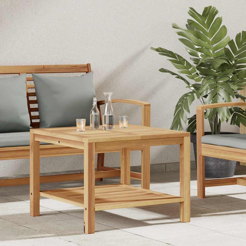Kaffebord med lagring Brun 60 x 60 x 45 cm Massivt Teaktre