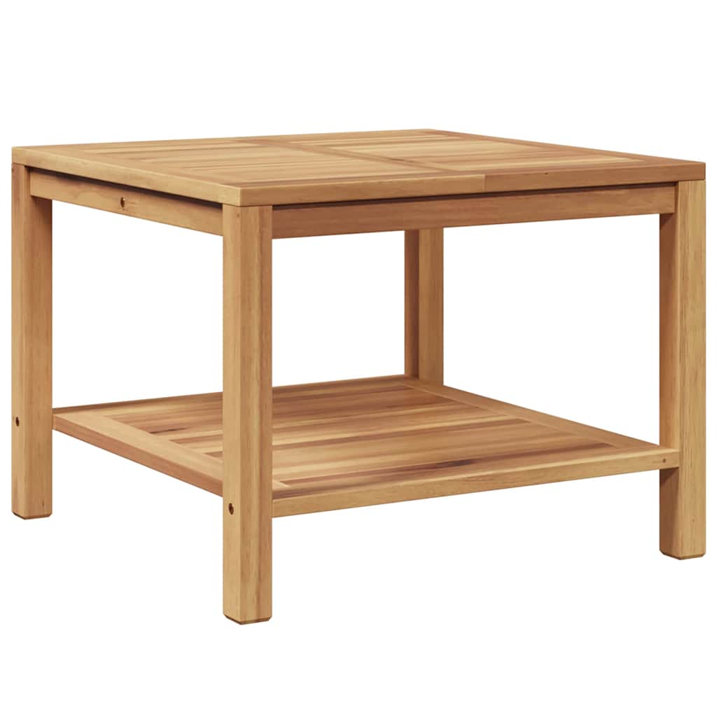 Kaffebord med lagring Brun 60 x 60 x 45 cm Massivt Teaktre