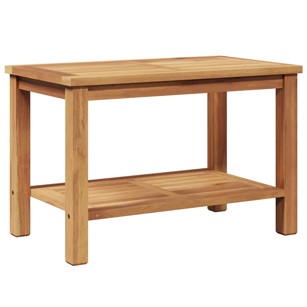 Kaffebord med lagring Brun 70 x 40 x 45 cm Massivt Teaktre