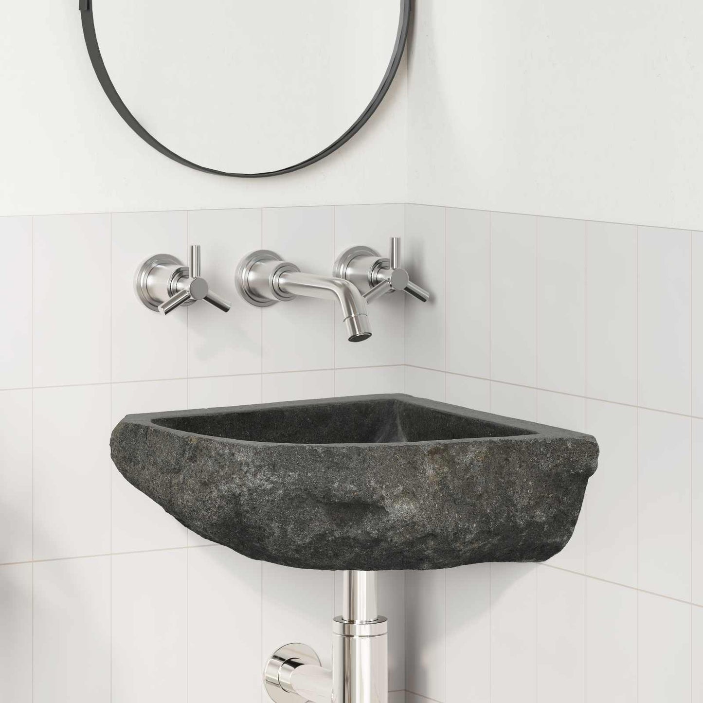 Basseng Grå (30-37) x (30-37) x 12 cm Elvestein