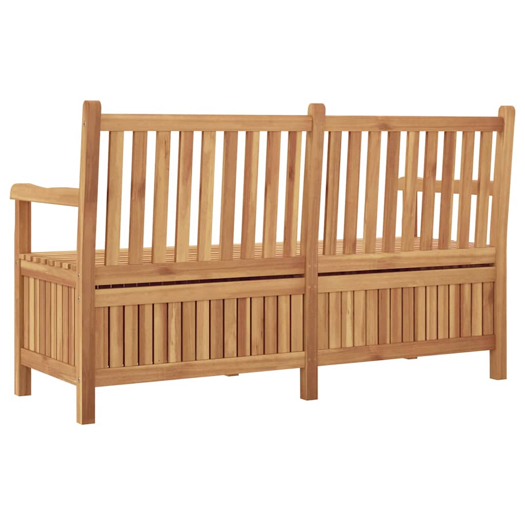 Hagebenk med lagring med dør 150 x 60 x 90 cm Massivt Teaktre