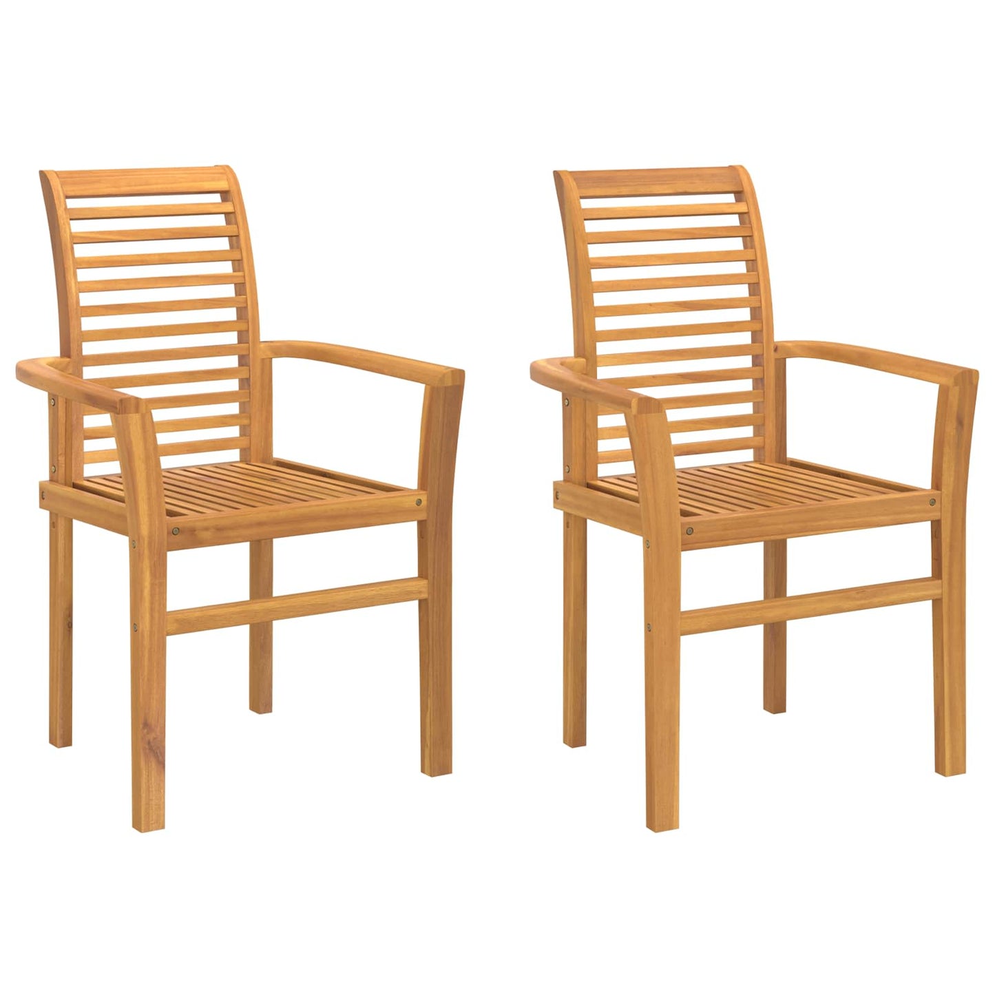 Spisestuestol 2 pcs Brun 62 x 55 x 94 cm Massivt Teaktre