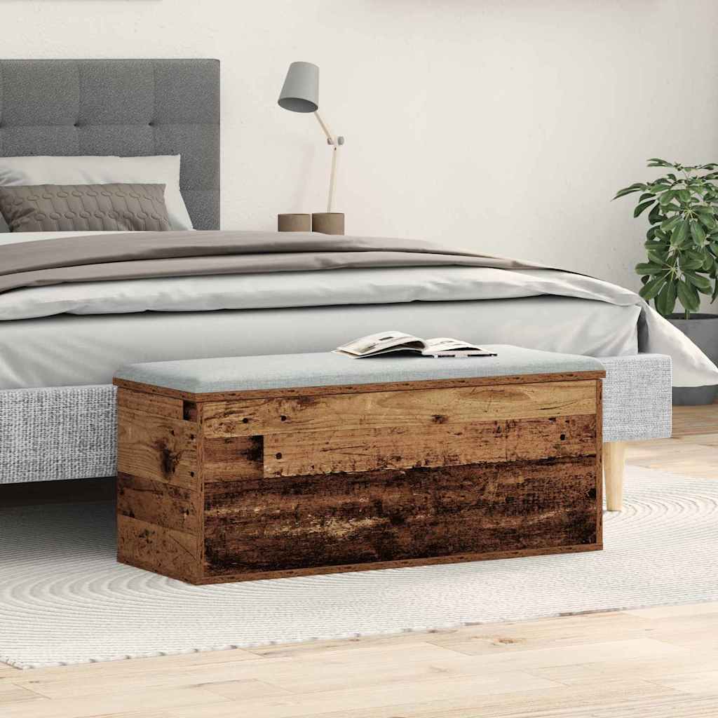 Lagringsboks Gamle tre 90 x 35 x 35 cm Konstruert tre