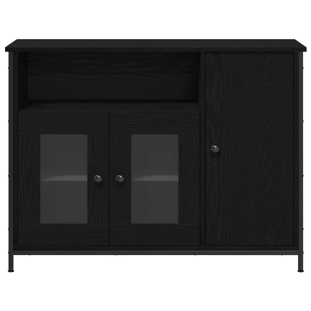 Serviesskap Svart Eik 100 x 35 x 75 cm