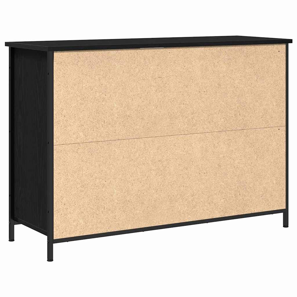 Serviesskap Svart Eik 100 x 35 x 70 cm
