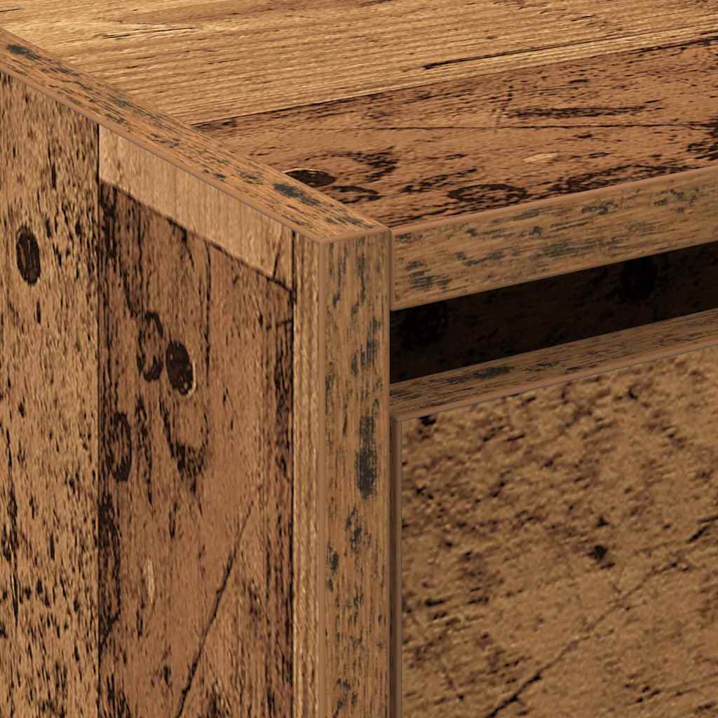 Sko Skap med dør Gammelt tre 80 x 21 x 125,5 cm Konstruert tre