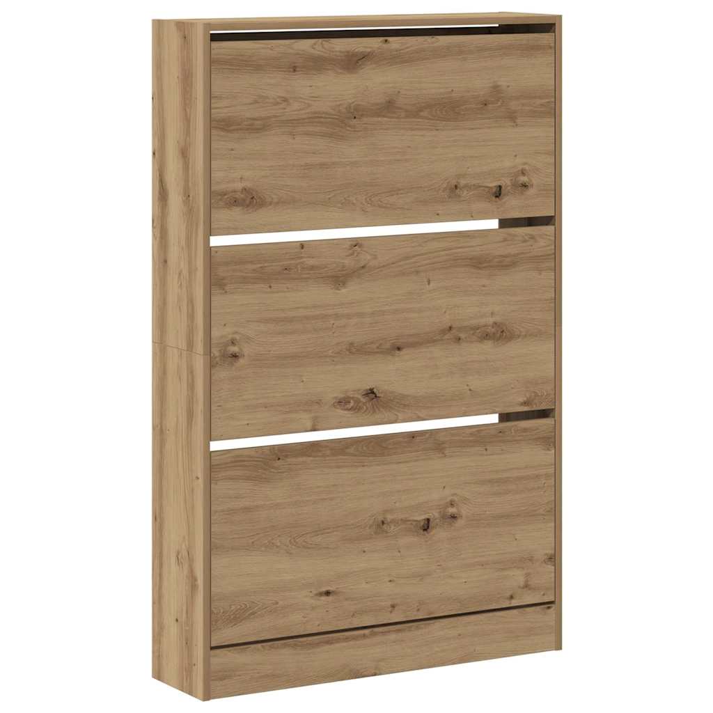 Sko Skap med dør Artisan Eik 80 x 21 x 125,5 cm Konstruert tre
