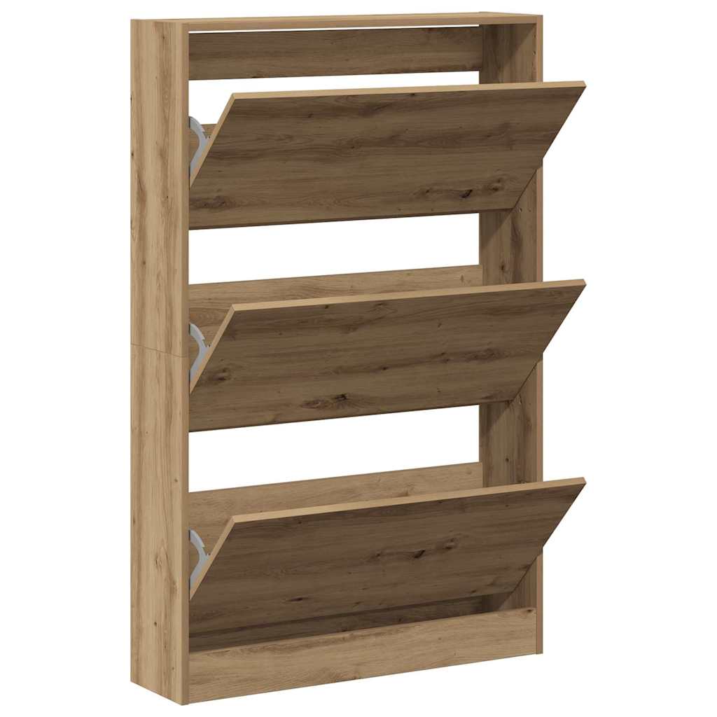 Sko Skap med dør Artisan Eik 80 x 21 x 125,5 cm Konstruert tre
