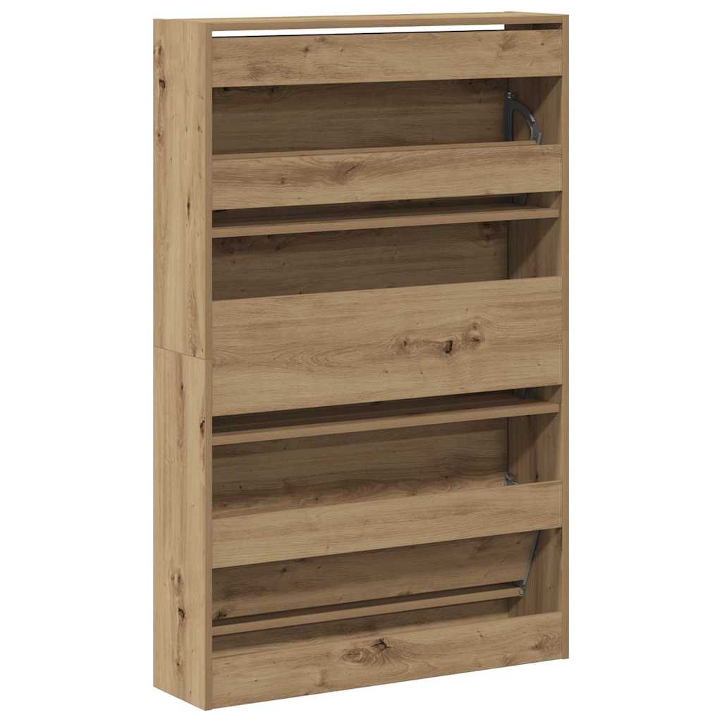 Sko Skap med dør Artisan Eik 80 x 21 x 125,5 cm Konstruert tre