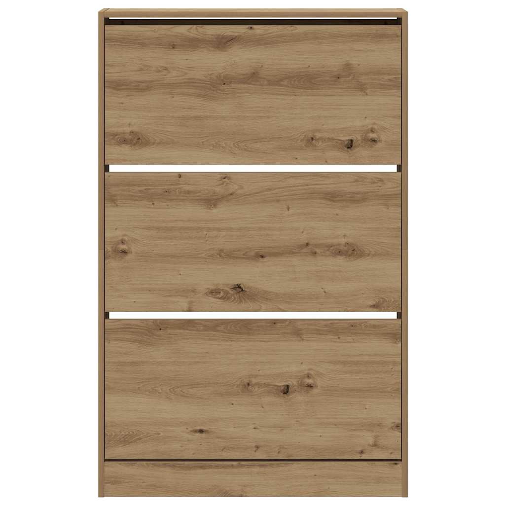 Sko Skap med dør Artisan Eik 80 x 21 x 125,5 cm Konstruert tre