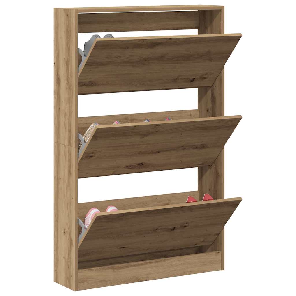Sko Skap med dør Artisan Eik 80 x 21 x 125,5 cm Konstruert tre
