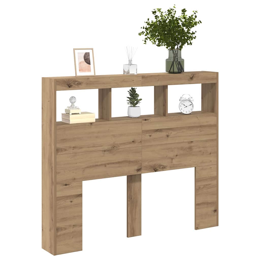 Hodegavl med hylle Artisan Eik 120 x 17 x 102 cm Konstruert tre