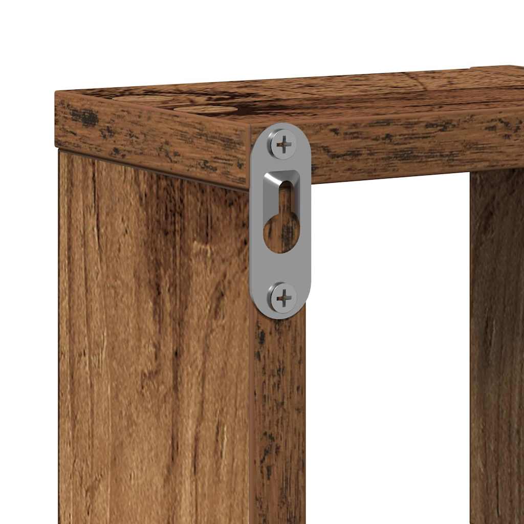 Vegghylle Veggmontert Gammelt tre 104,5 x 43 x 10 cm