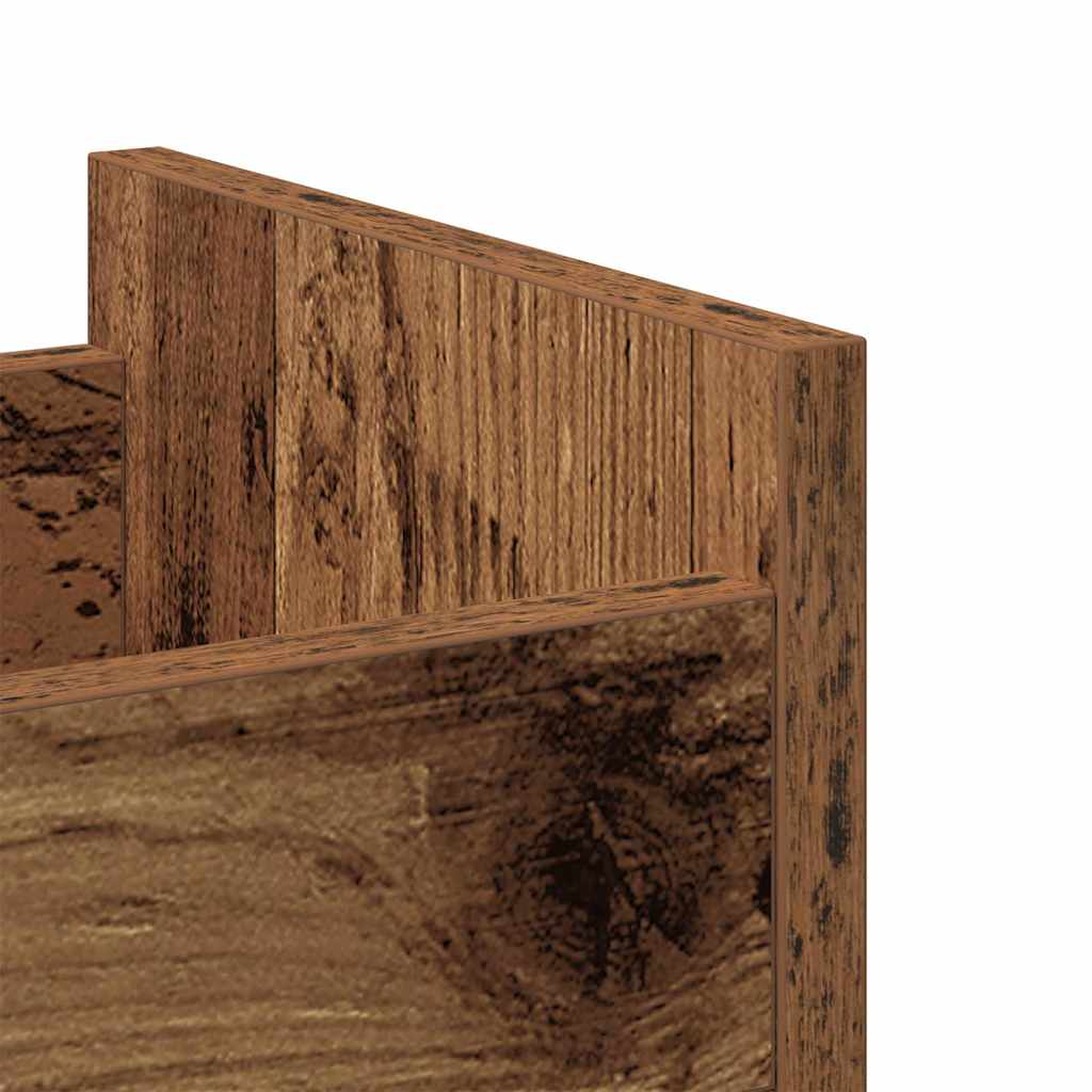 Kabinett med hjul Gammelt tre 60 x 22 x 79 cm