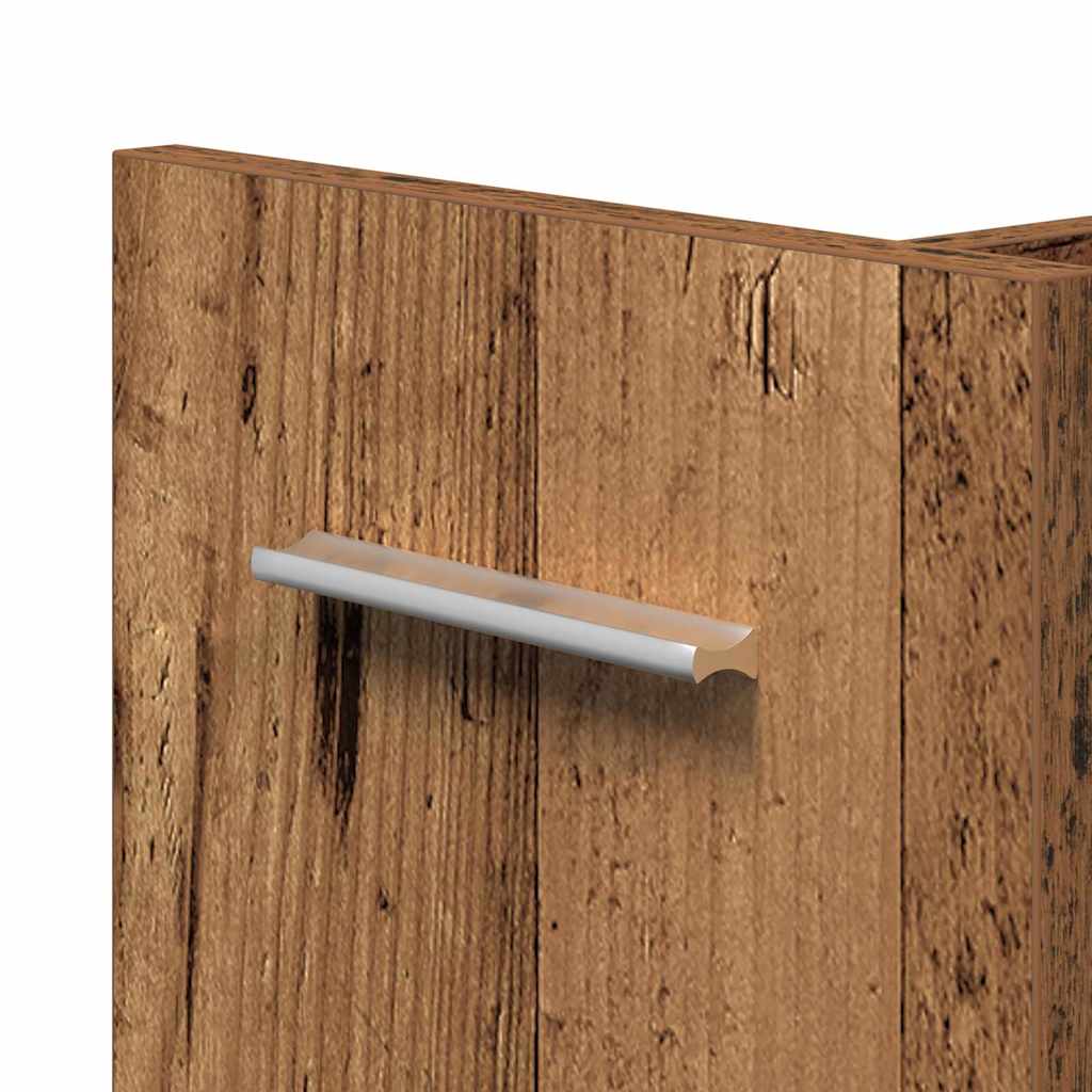 Kabinett med hjul Gammelt tre 60 x 22 x 79 cm